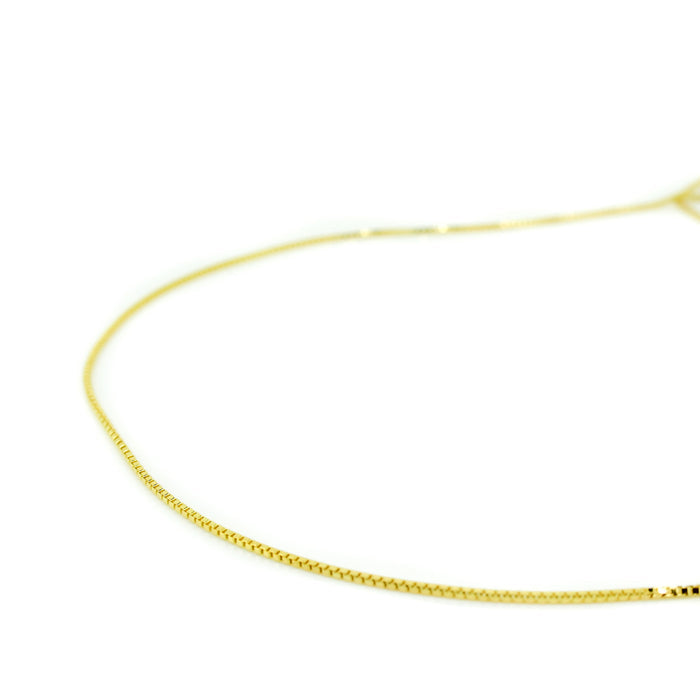 gold dainty box chain