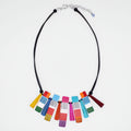 Bright Multi Cascade Charm Necklace - Sylca Designs - Chunky Jewelry