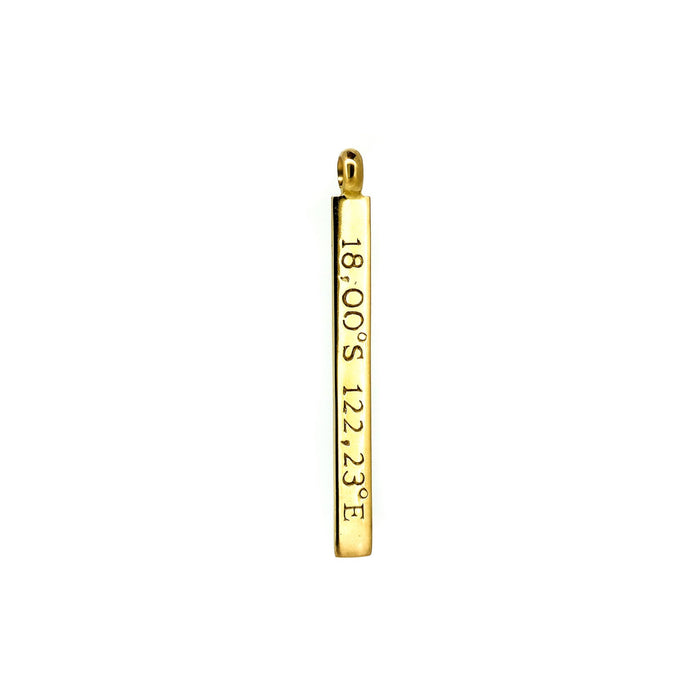 Broome Co-ordinates Pendant Gold