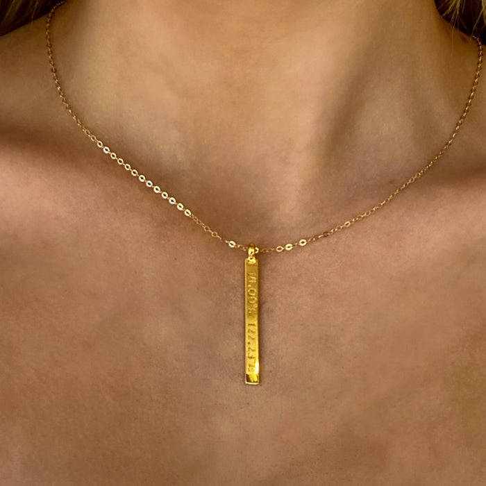 Broome Co-ordinates Pendant Gold