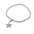 Broome Starry Night starfish pearl bracelet with freshwater pearls and sterling silver starfish