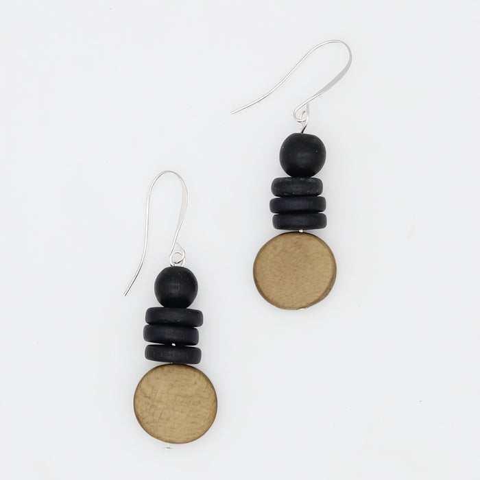 Brown and Black Dusk Earrings