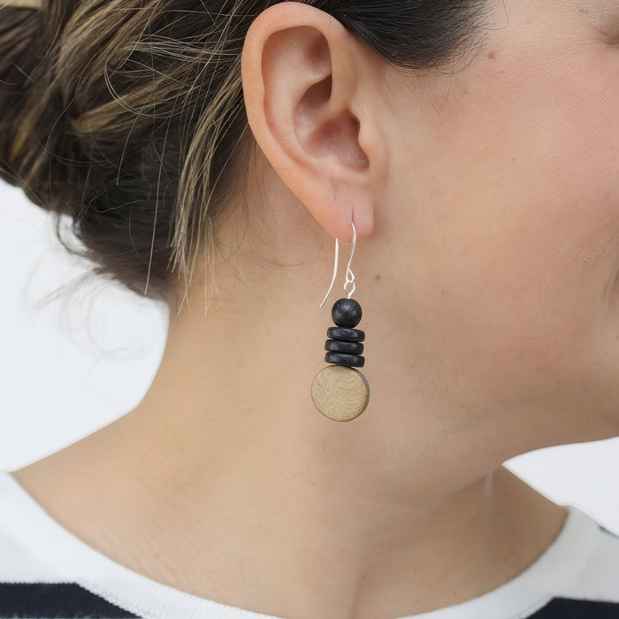 Brown and Black Dusk Earrings