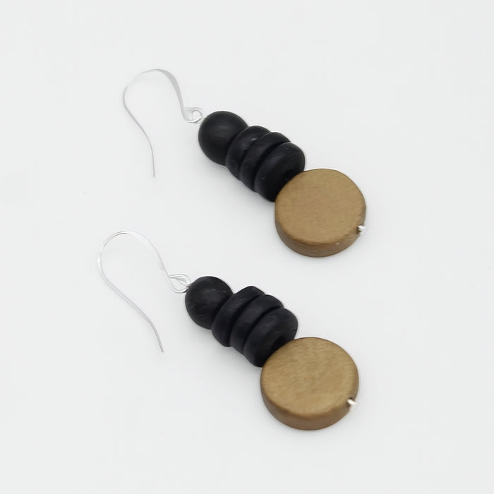 Brown and Black Dusk Earrings