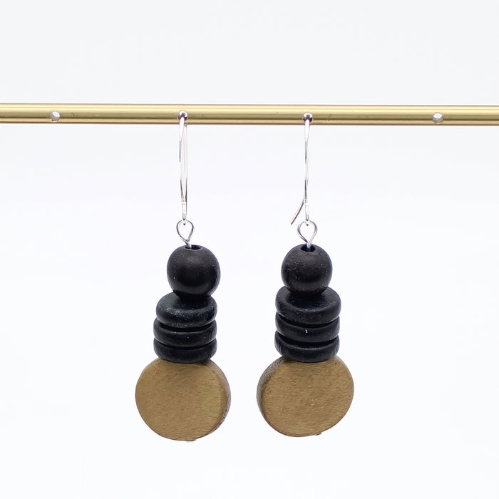 Brown and Black Dusk Earrings