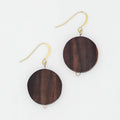 Brown Dot Rosie Earrings - Sylca Designs - Chunky Jewelry