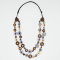 Brown Melody Statement Necklace - Sylca Designs - Chunky Jewelry