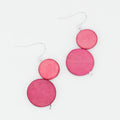Bubblegum Georgie Two Bead Drop Earrings - Sylca Designs - Chunky Jewelry
