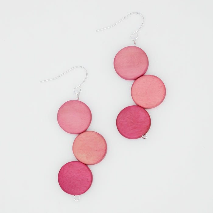 Bubblegum Triple Stacked Earring - Sylca Designs - Chunky Jewelry