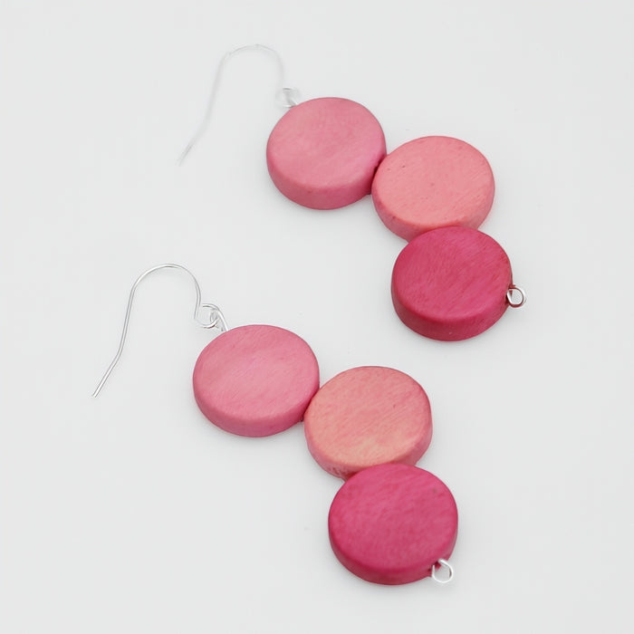 Bubblegum Triple Stacked Earring - Sylca Designs - Chunky Jewelry