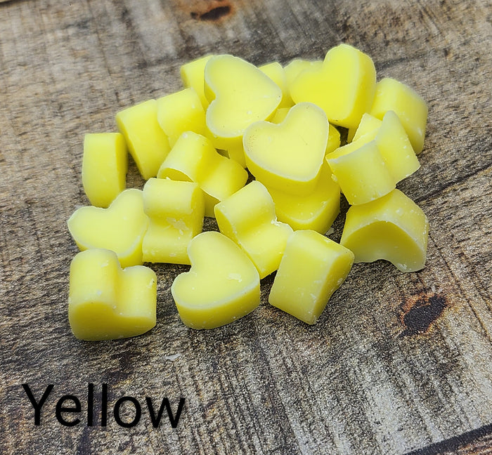 Butter Buttons ~ Solid Lotion Hearts made with Kokum Butter, Shea Butter, Jojoba Oil, and Vitamin E