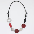 Cabernet Chrome Statement Necklace