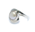 silver pearl ring