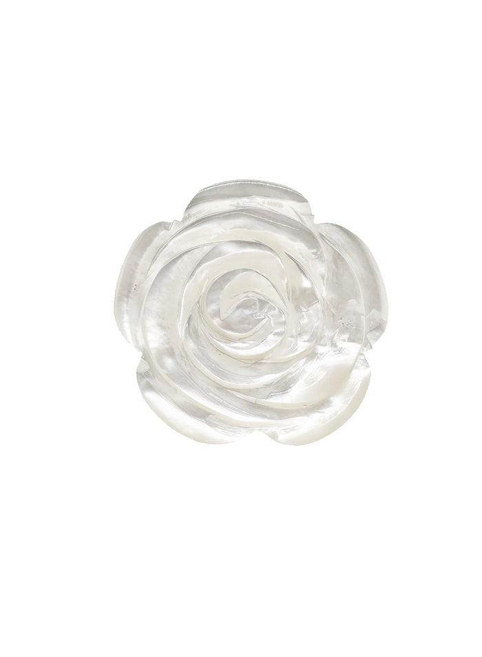 Camellia Flower Shaped Shell Brooch LP008 - FARRA