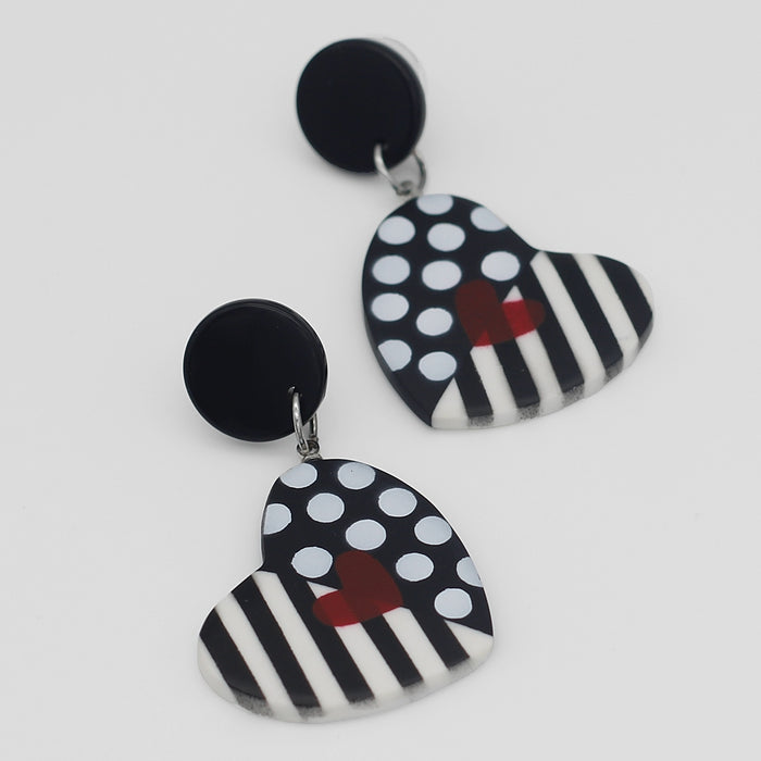 Camila’s Heart Earrings - Sylca Designs - Chunky Jewelry