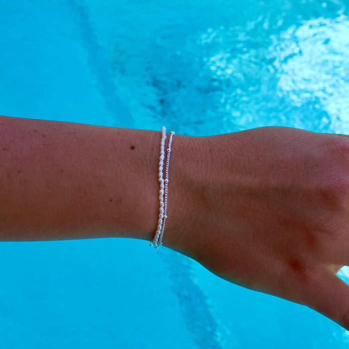Cascade Pearl Bracelet Silver | Sterling Silver Freshwater Pearl Jewellery
