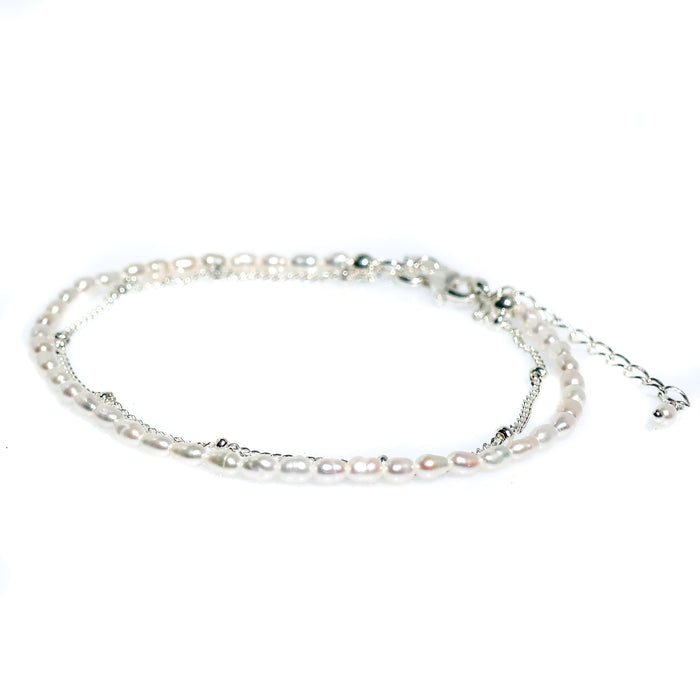 Cascade Pearl Bracelet Silver | Sterling Silver Freshwater Pearl Jewellery