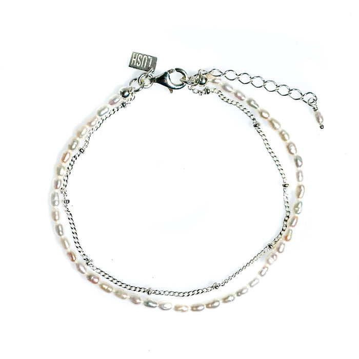 Cascade Pearl Bracelet Silver | Sterling Silver Freshwater Pearl Jewellery