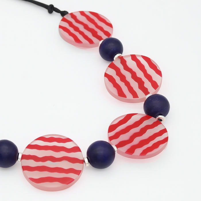 Celebration Stripes Statement Necklace