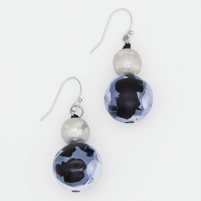 Celestial Waves Marble Dangle Earring - Sylca Designs - Chunky Jewelry
