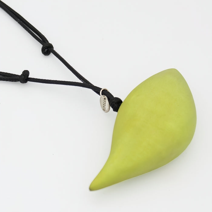 Chartreuse Robin Pendant Necklace