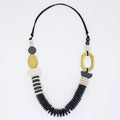 Chartreuse Wood Sophie Necklace - Sylca Designs - Chunky Jewelry