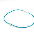 Children’s Aqua Blue Braid Freshwater Pearl Necklace | Beachy Lush Jewellery