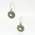 Chinatown Ladies oxidised pearl earrings in 925 sterling silver designed in Broome Western Australia