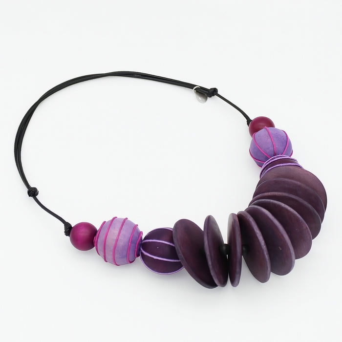 Chunk Purple Indie Statement Necklace