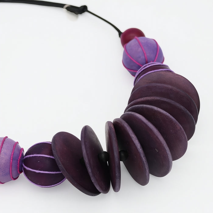 Chunk Purple Indie Statement Necklace