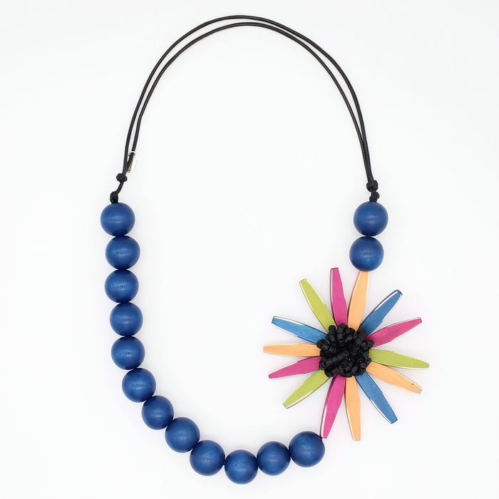 Chunky Brights Flower Statement Necklace