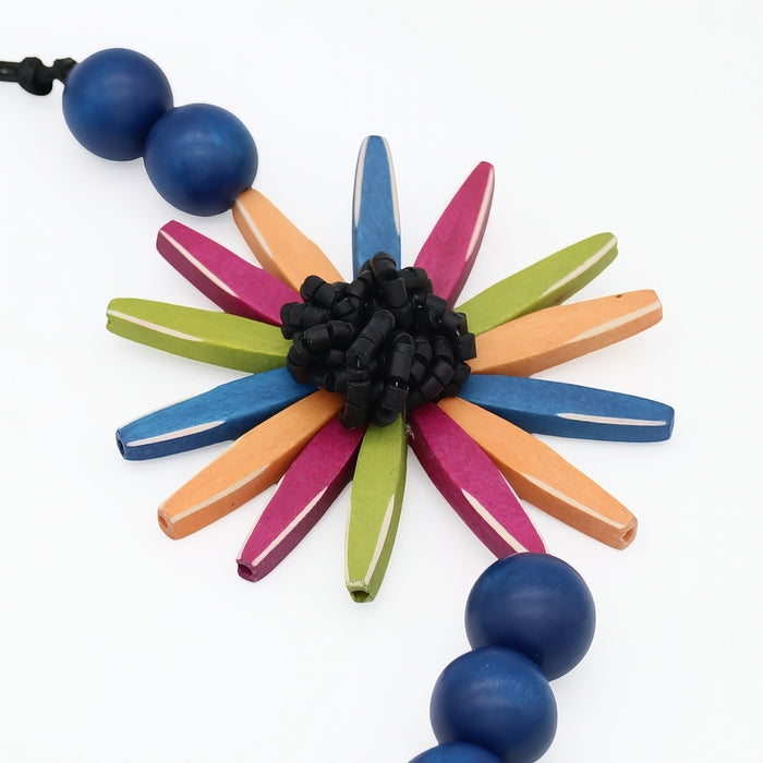 Chunky Brights Flower Statement Necklace