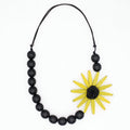 Chunky Chartreuse Flower Statement Necklace