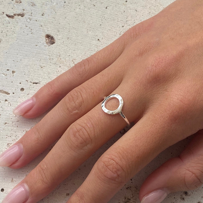 circle the sun ring silver