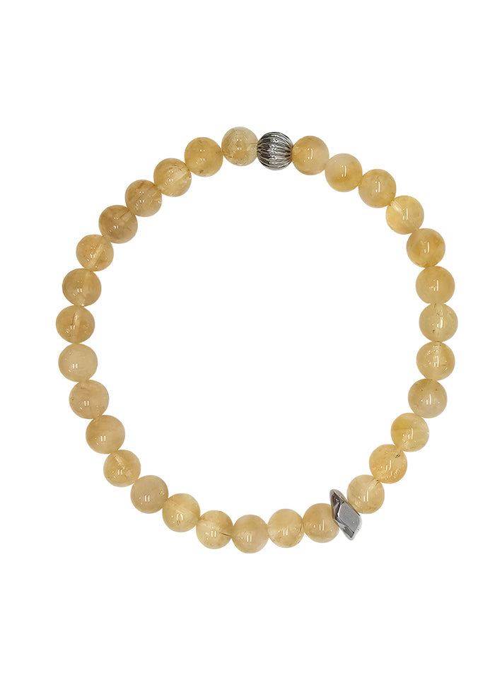 Citrine Flexible Men's Bracelet MEB11