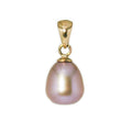 Classic Pink Pearl Pendant in 9ct yellow gold featuring a genuine pink freshwater pearl