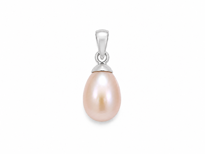 Classic Pink Pearl Pendant Silver | Sterling Silver Freshwater Pearl Pendant Australia