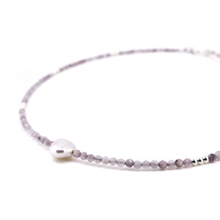 Coastal Blush Pearl Kunzite Necklace | Australian Beach Jewellery
