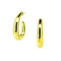 Bold loop earrings in gold