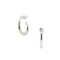 Sterling silver crescent hoop earrings coastal design Broome jewellery