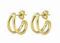 Coastal Curl Huggies Gold | Gold Vermeil Huggie Earrings Australia
