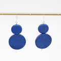 Cobalt Double Bead Sarah Earrings