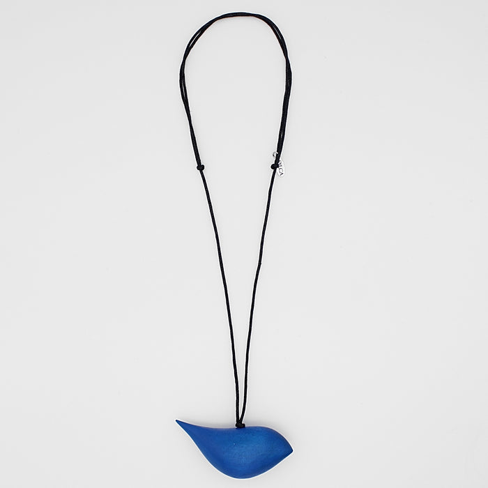 Cobalt Robin Pendant Necklace - Sylca Designs - Chunky Jewelry