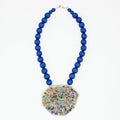Color Burst Pendant Statement Necklace
