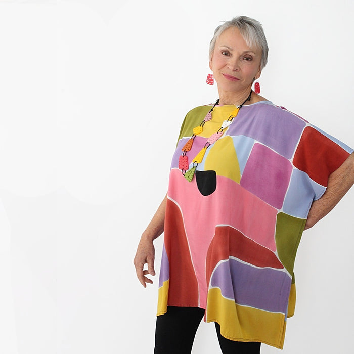 Colorful Masterpiece Blouse - Sylca Designs - Chunky Jewelry