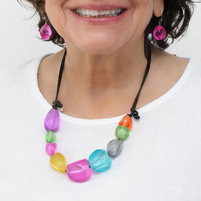 Colorwave Statement Necklace - Sylca Designs - Chunky Jewelry