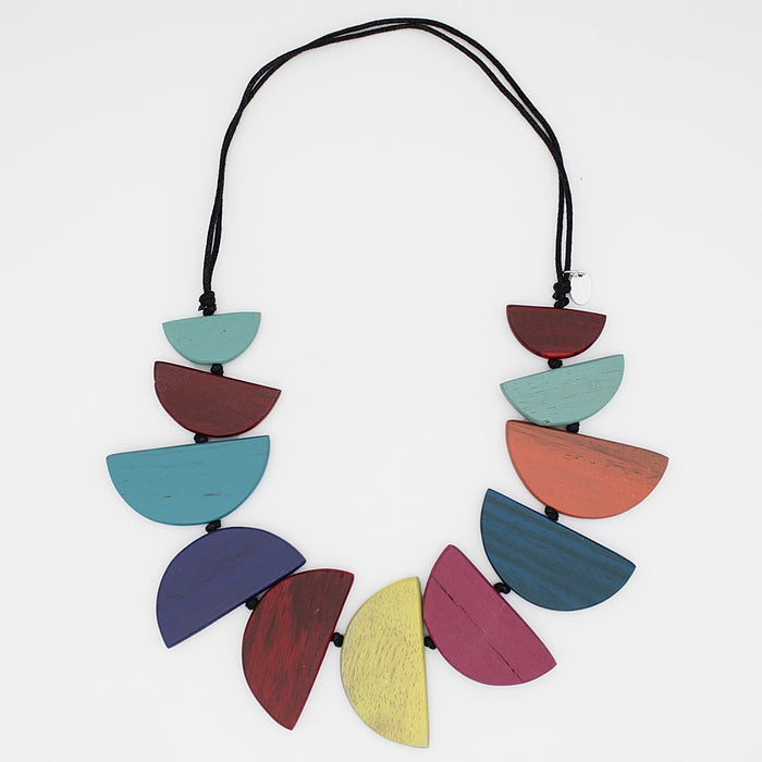 wood statement necklaces under $50