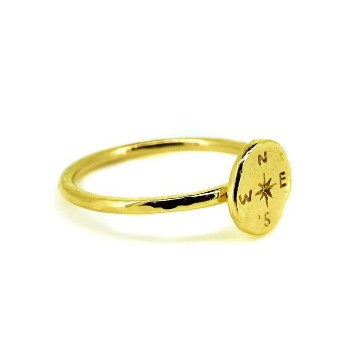 Compass Ring Gold | Gold Vermeil Dainty Ring