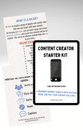 Content creator starter kit