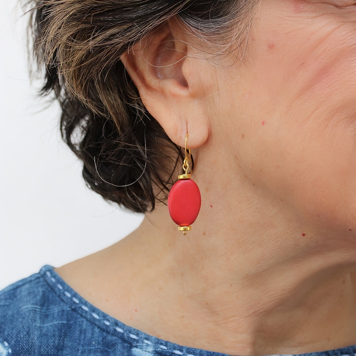Coral Blair Dangle Earring - Sylca Designs - Chunky Jewelry